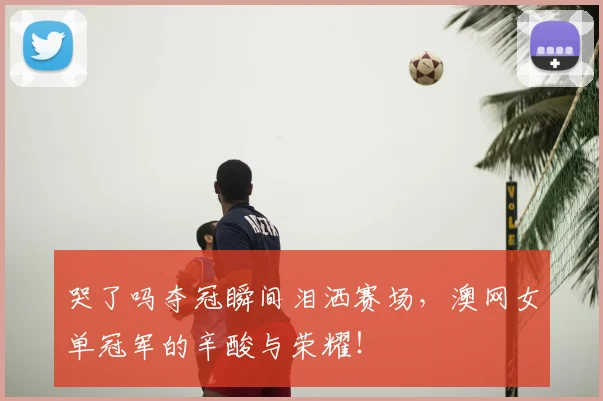 哭了吗夺冠瞬间泪洒赛场，澳网女单冠军的辛酸与荣耀！